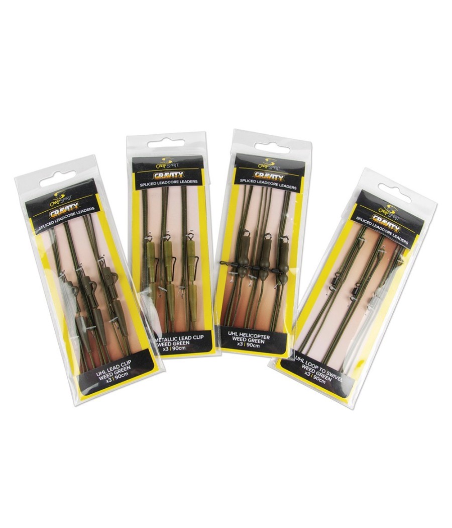 Carp Spirit Gravity Ready Leader lead clip x3 90cm