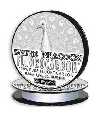 kaper sklep Balsax Żyłka White Peacock 0.32mm 50m Fluorocarbon