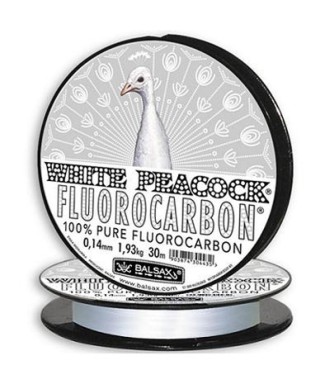 kaper sklep Balsax Żyłka White Peacock 0.35mm 50m Fluorocarbon