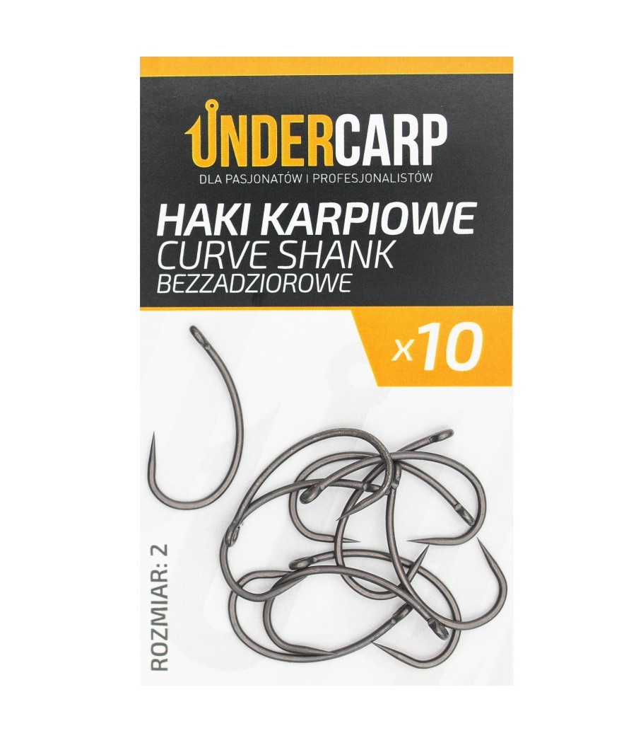 Undercarp Teflonowe haki karpiowe CURVE SHANK roz 4