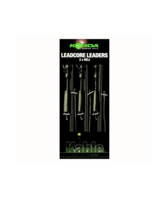 Korda Leadcore Helicopter Leaders Zielony 3 szt