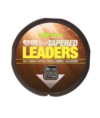 Korda Strzałówka Subline Tapered Leaders 5x12m - 0.28-0.50mm