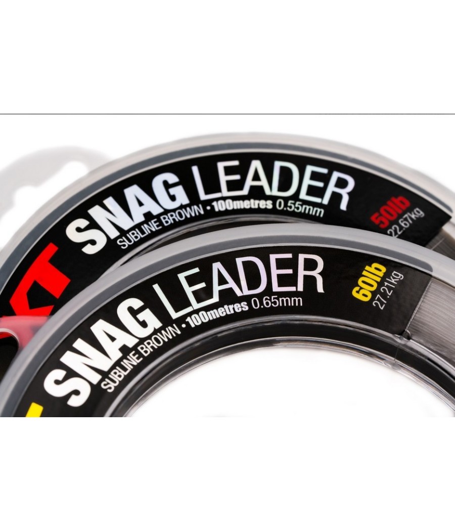 sklep kaper KORDA XT Snag Leader 60LB 100m Brown Nylon 65mm