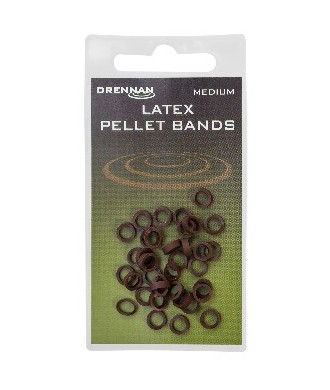 Drennan LATEX PELLET BAND Small Brązowe