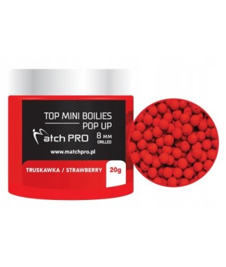 kaper sklep MatchPRO Top Boilies Kulki POP UP Strawberry 8mm