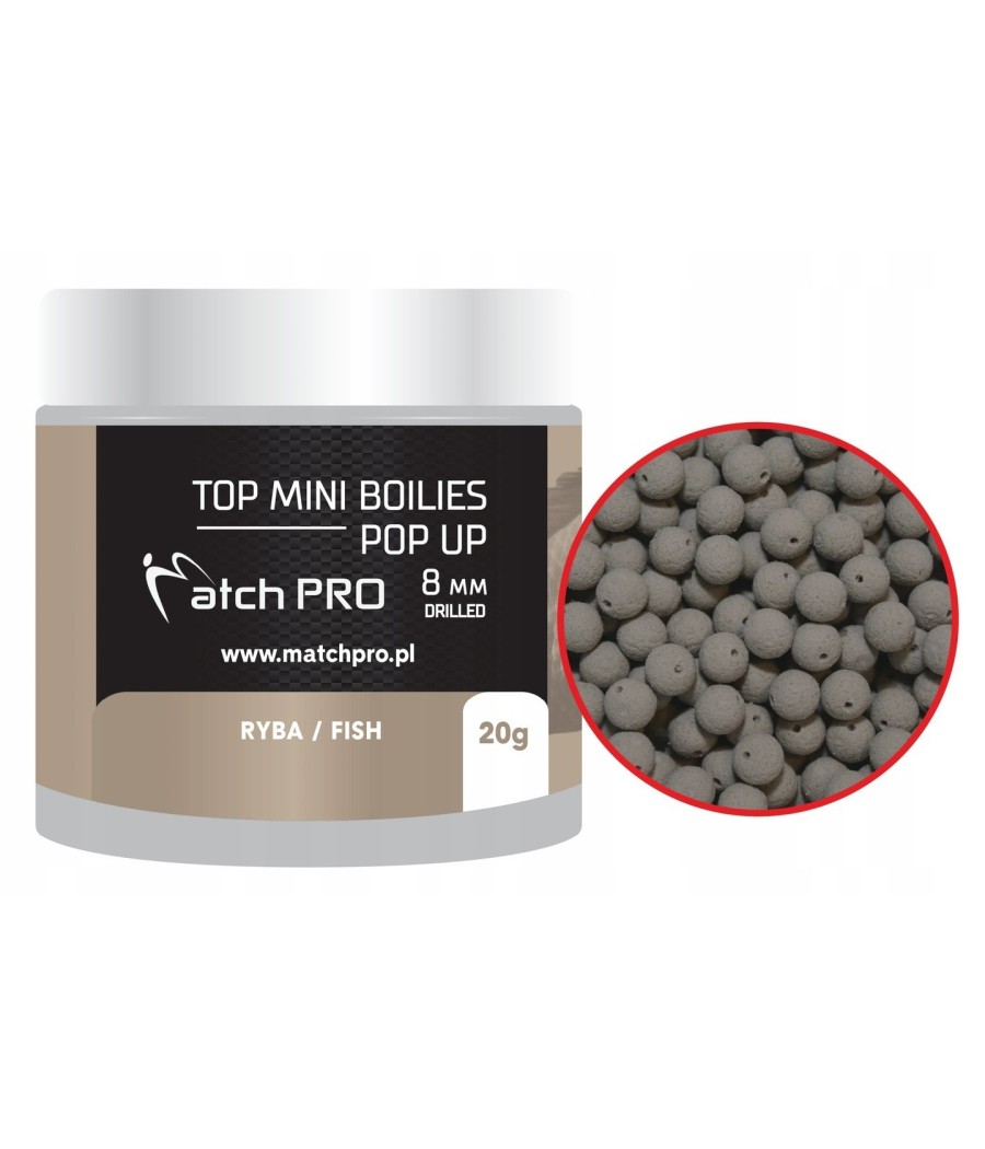 MatchPRO Top Boilies Kulki POP UP Fish 8mm