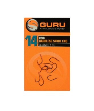 Haczyki Guru LWG Spade Hooks - roz. 12 Barbless