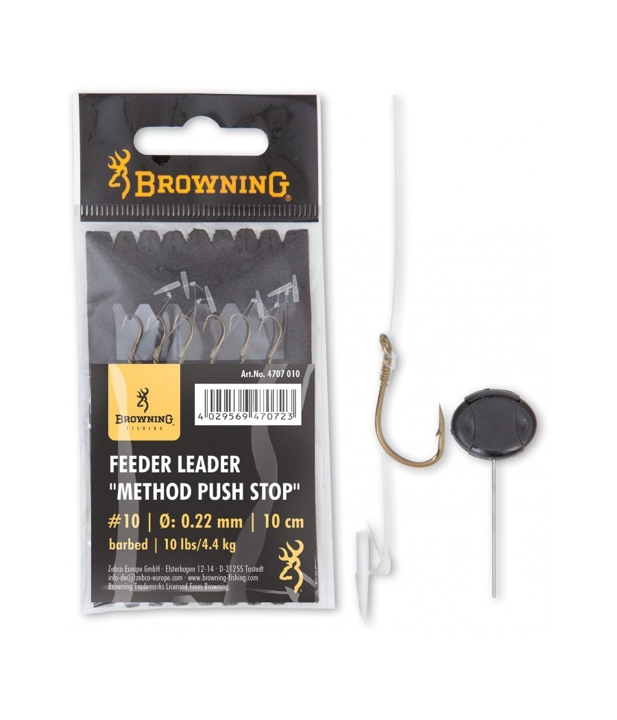 Przypony Browning F.L.M Push Stop BARBED 10cm hak 10