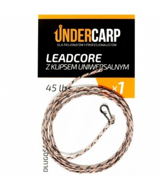 UnderCarp Leadcore z klipsem uniwersalnym 45 lbs/100CM