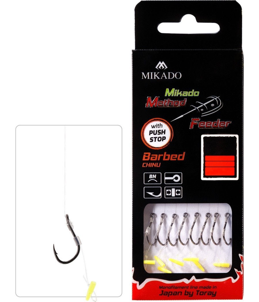 kaper sklep Mikado Przypon Method Feeder  nr4 Push Stop żyłka