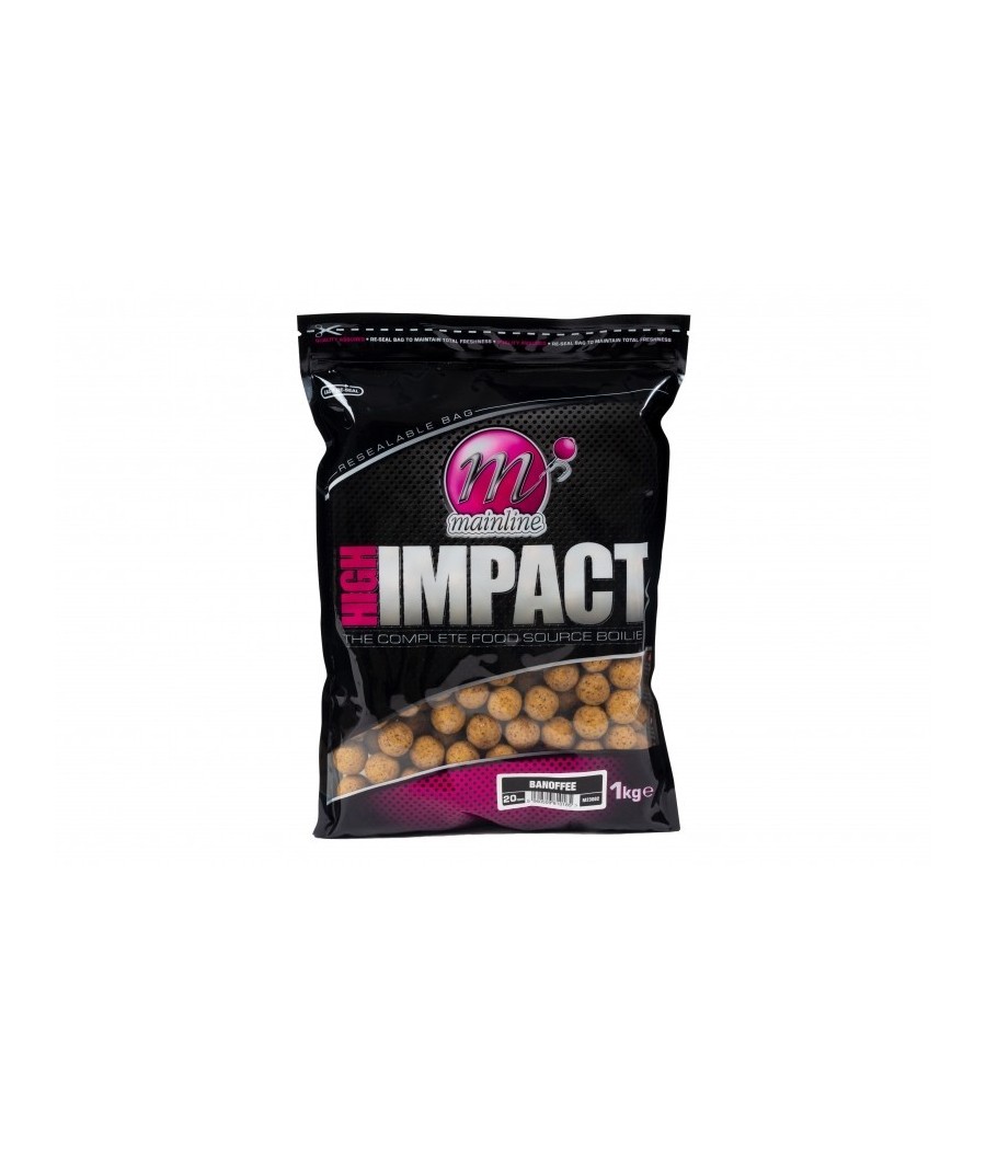 kaper sklep MAINLINE High Impact Banoffee Boilies 20mm 3kg