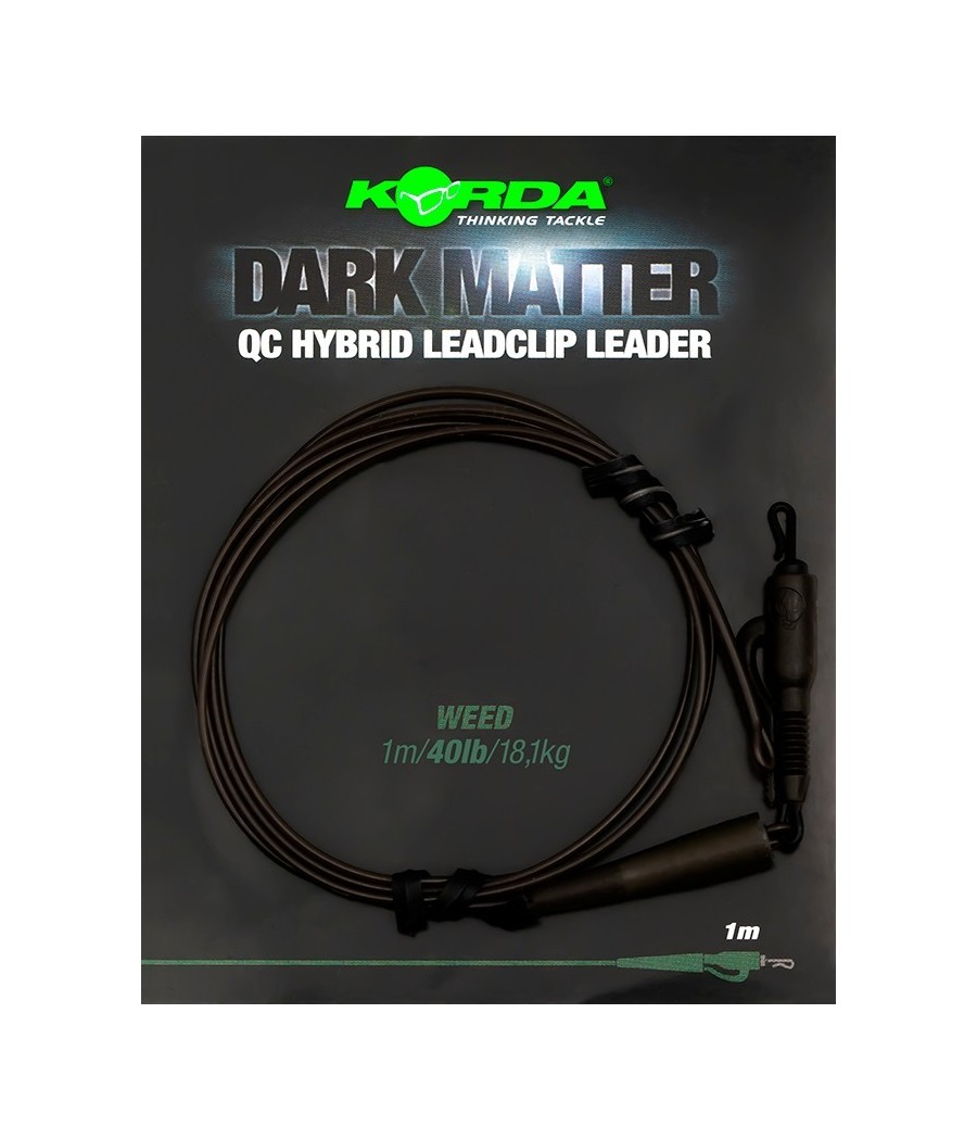 kaper sklep Korda Dark Matter Leader QC Hybrid Clip 40lb 1m
