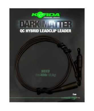 kaper sklep Korda Dark Matter Leader QC Hybrid Clip 40lb 1m