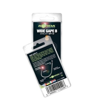 Korda Haki Wide Gape B Barbless Nr. 2