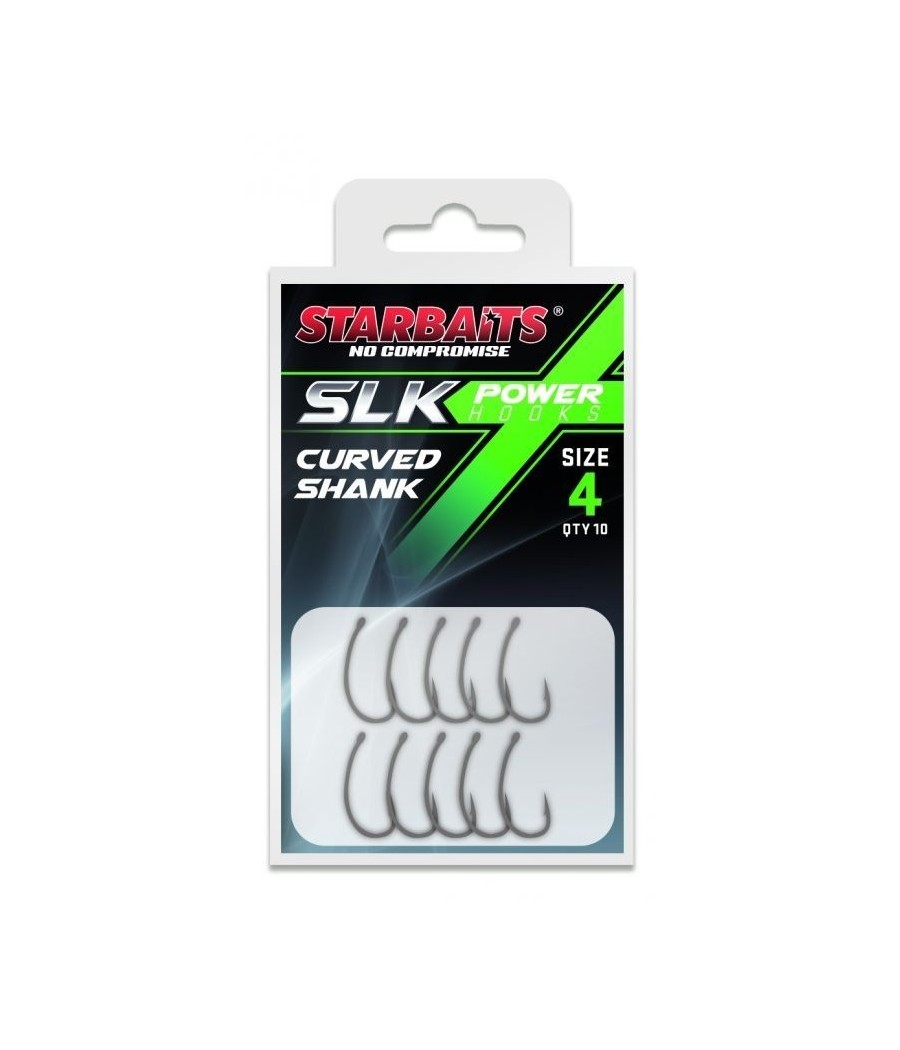 Starbaits haczyki Power PTFE Curved Shank Rozmiar 6