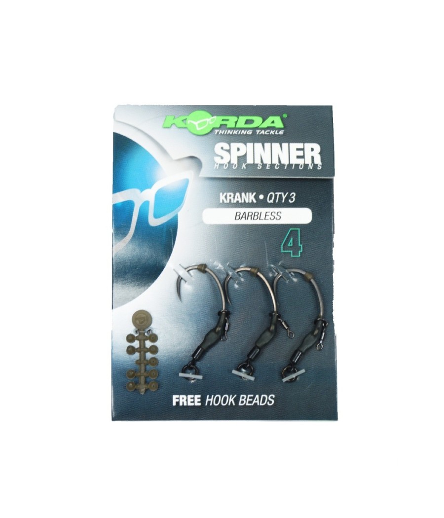 kaper sklep Korda - Spinner Hook Sections Krank Barbless 4