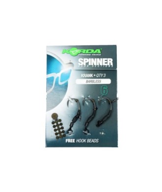 Korda - Spinner Hook Sections Krank Barbless 6