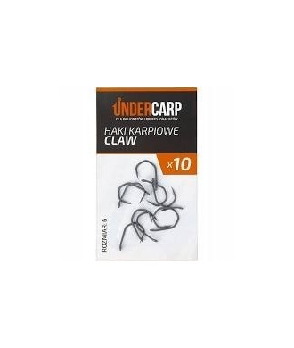 kaper sklep UNDERCARP   haki karpiowe Claw Roz. 4 10 szt