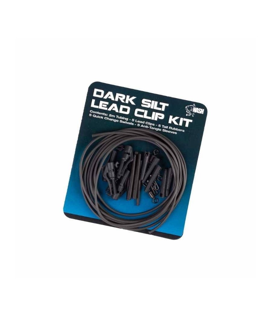 NASH LEAD CLIP PACK DARK SILT 5szt.