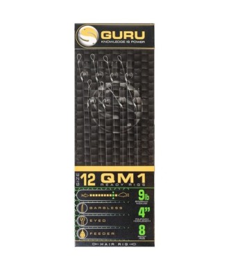 Guru Przypony Standard Hair Rigs 4" QM1 roz.12 // 0.22mm