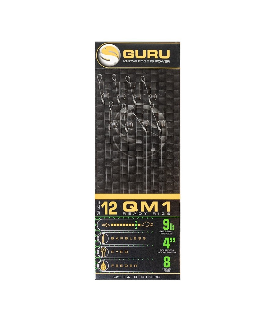 Kaper Sklep Guru Przypony  Standard Hair Rigs - QM1 roz.12 // 0.22mm