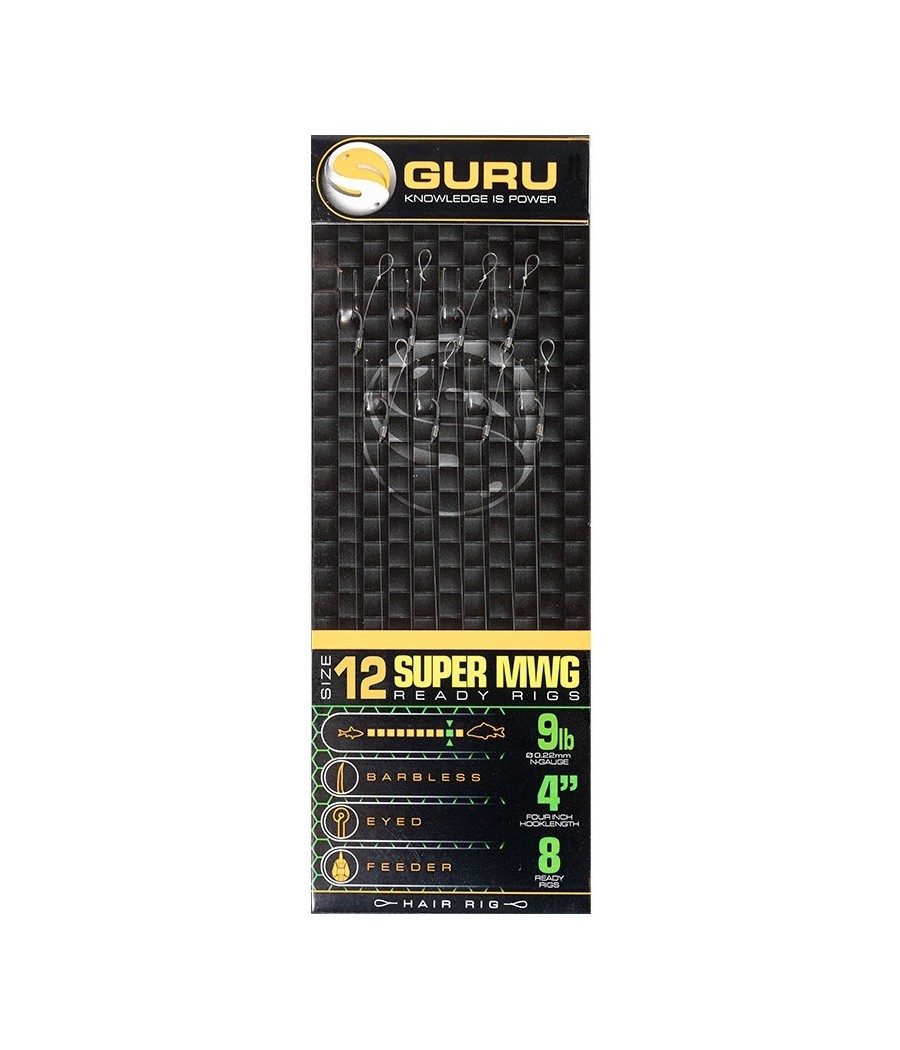 Kaper Sklep Przypony Guru Standard Hair Rigs - Super MWG roz.12 // 0.22mm