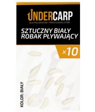 UNDERCARP Sztuczny biały robak pływający