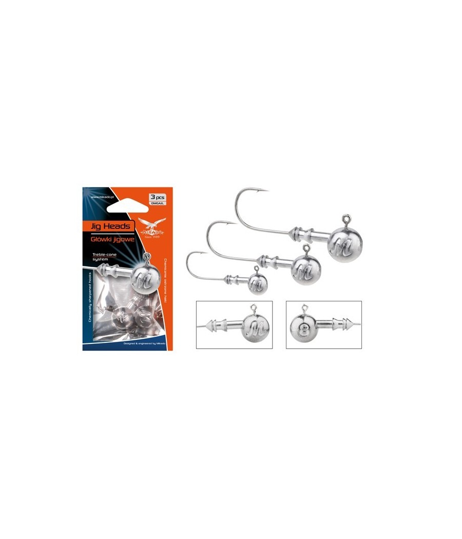 Mikado ABERDEEN JIG 10g 2/0 Główki Jigowe 3szt