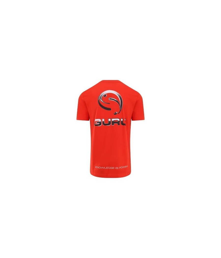 GURU T-SHIRT SEMI LOGO TEE RED roz.s