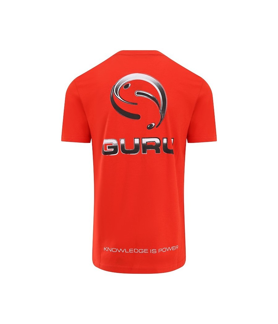 GURU T-SHIRT SEMI LOGO TEE RED roz.s