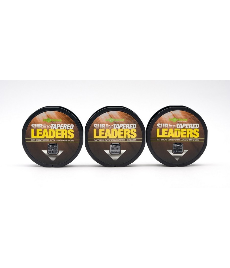 kaper sklep Korda Strzałówka Subline Tapered Leaders 5x12m 12-40lb