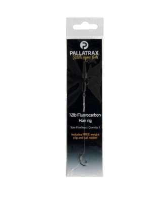 Pallatrax Fluorocarbon Hair Rig 12lb 10