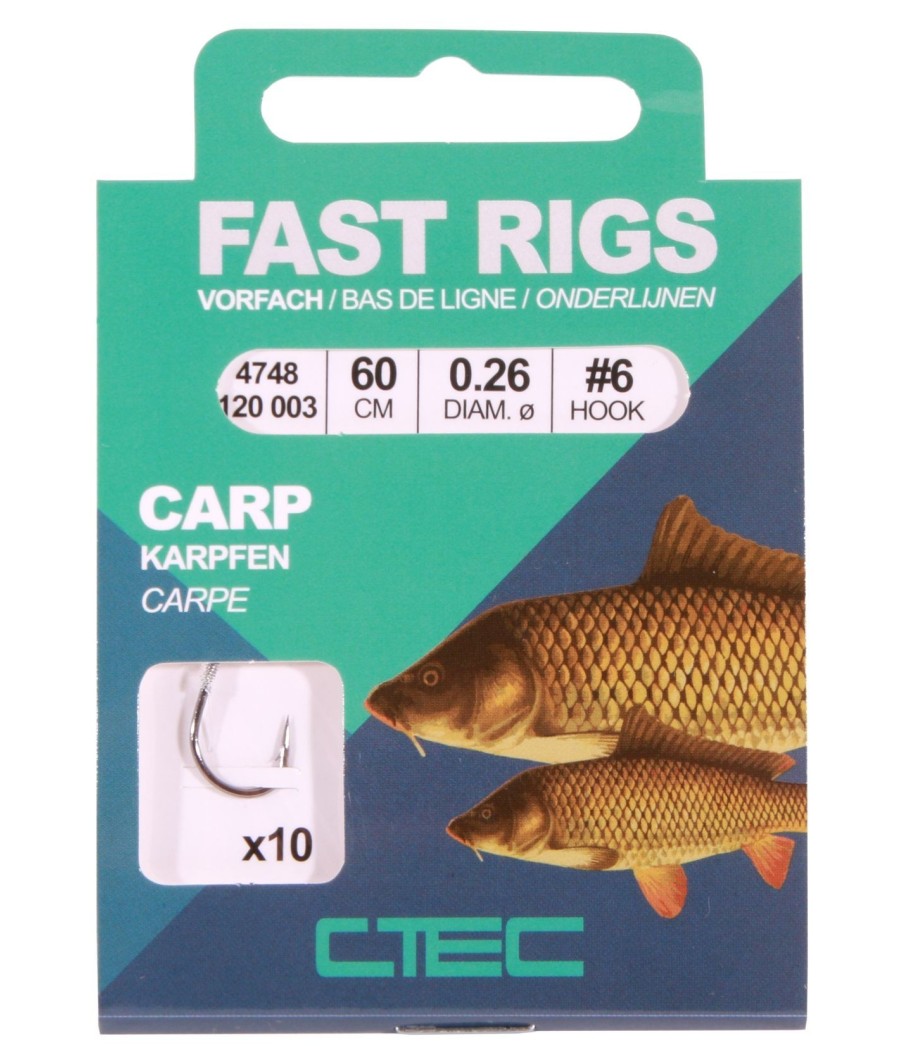 C-Tec Fast Rigs Carp Black 60cm 0.30 hak 2