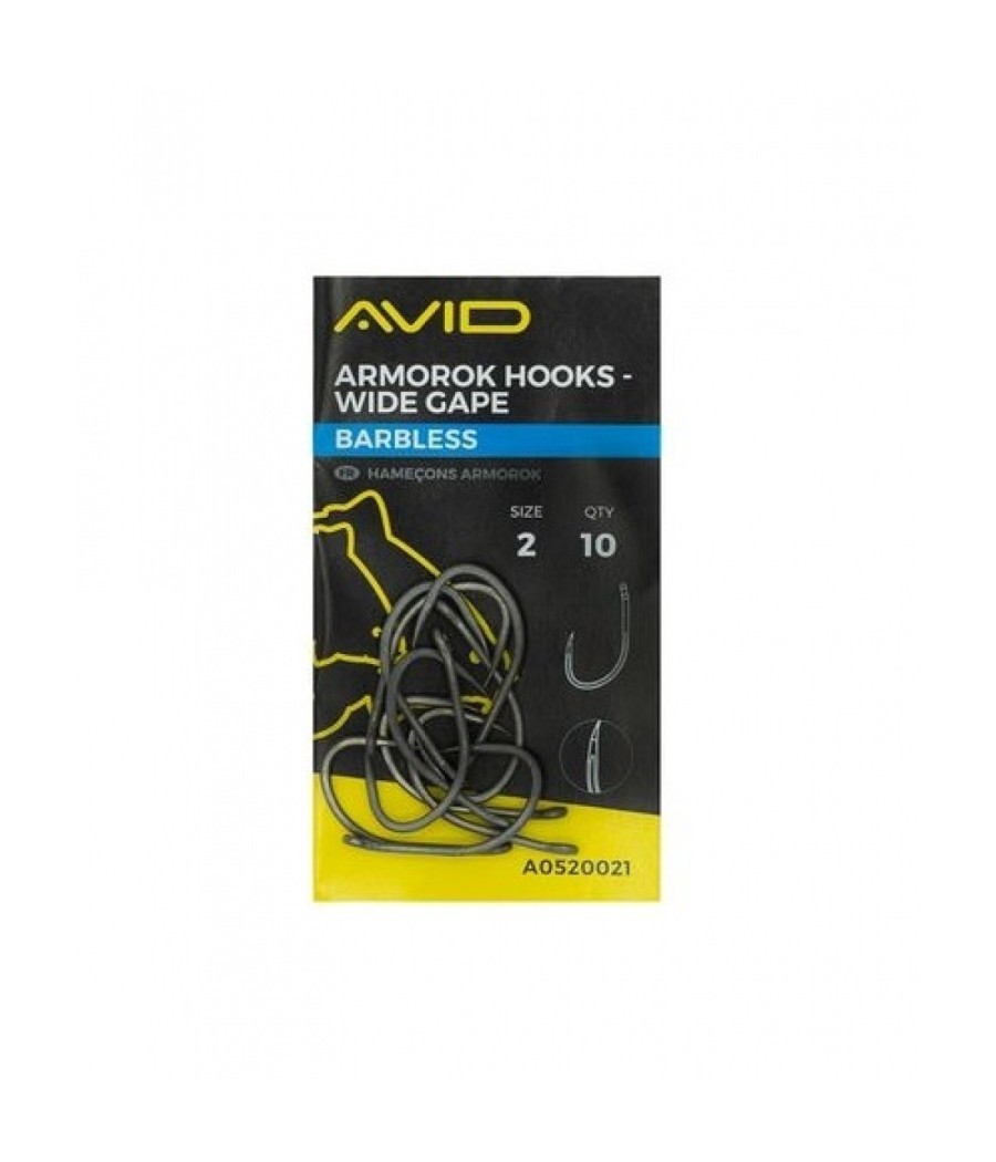 AVID Haczyki Armorok Hooks Wide gape BARBLESS roz. 6