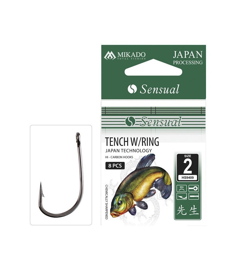 Mikado Haczyk Sensual Tench W/Ring roz 14 - 10szt