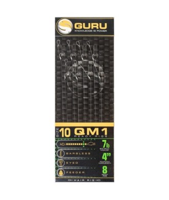 kaper sklep Guru Przypony Standard Hair Rigs QM1 4" 10cm roz.10  0.22mm