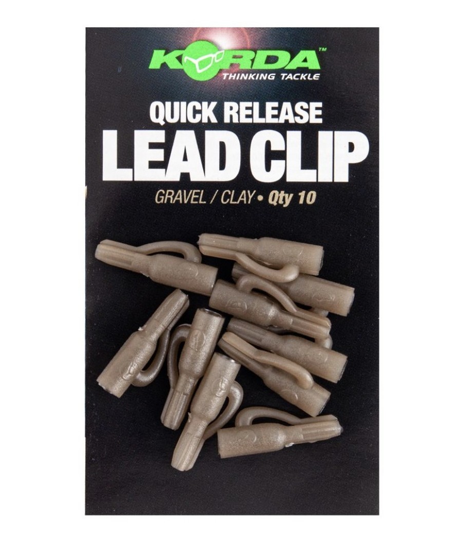 Kaper Sklep Korda Quick Release Lead Clips Gravel/Clay