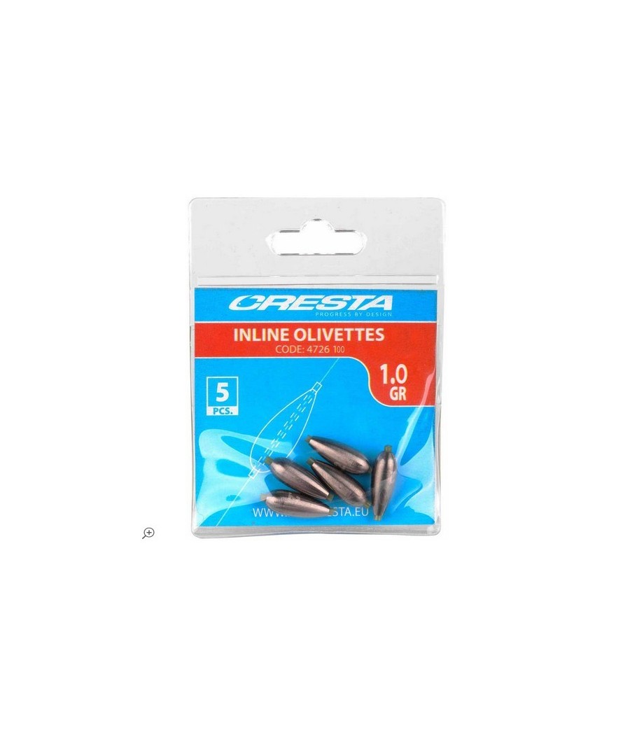 Cresta Ciężarki Inline Olivettes 1.25g 5szt