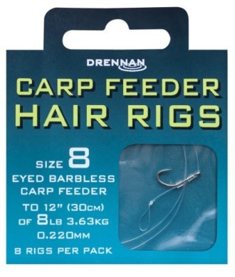 Kaper Sklep Drennan CARP FEEDER HAIR RIGS Przypon roz. 8 0.220mm