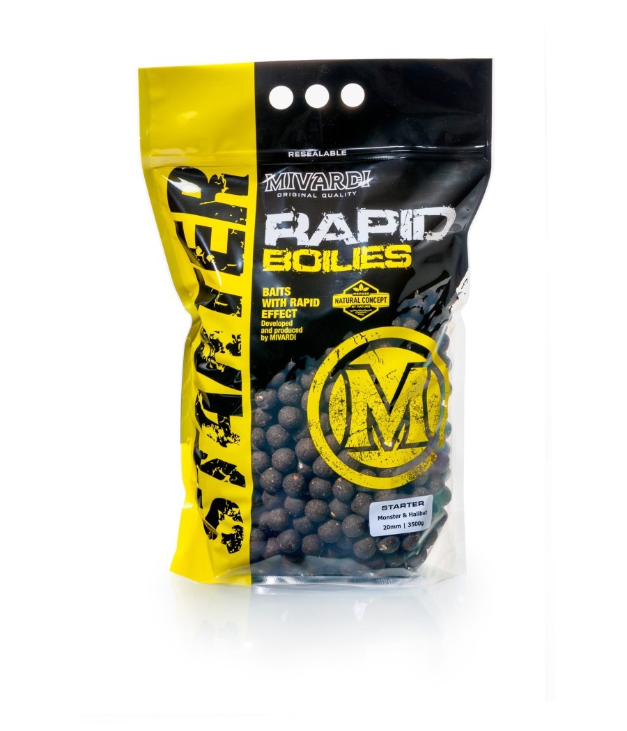 kaper sklep Mivardi Rapid Boilies Starter Monster & Halibut 3500g 20mm