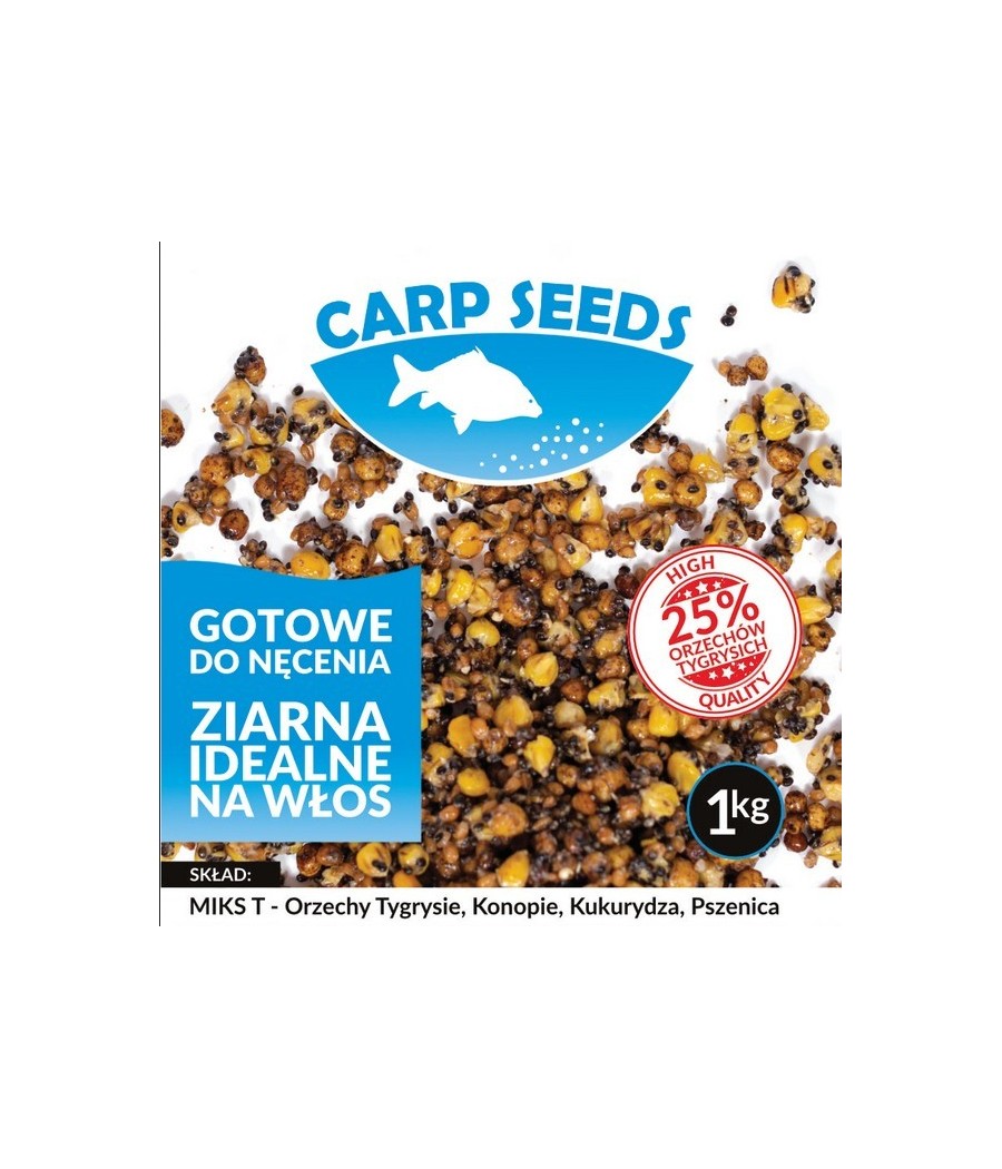 kaper sklep Carp Seeds Orzech Tyg. Konopie Kukurydza Pszenica Miks T 1kg