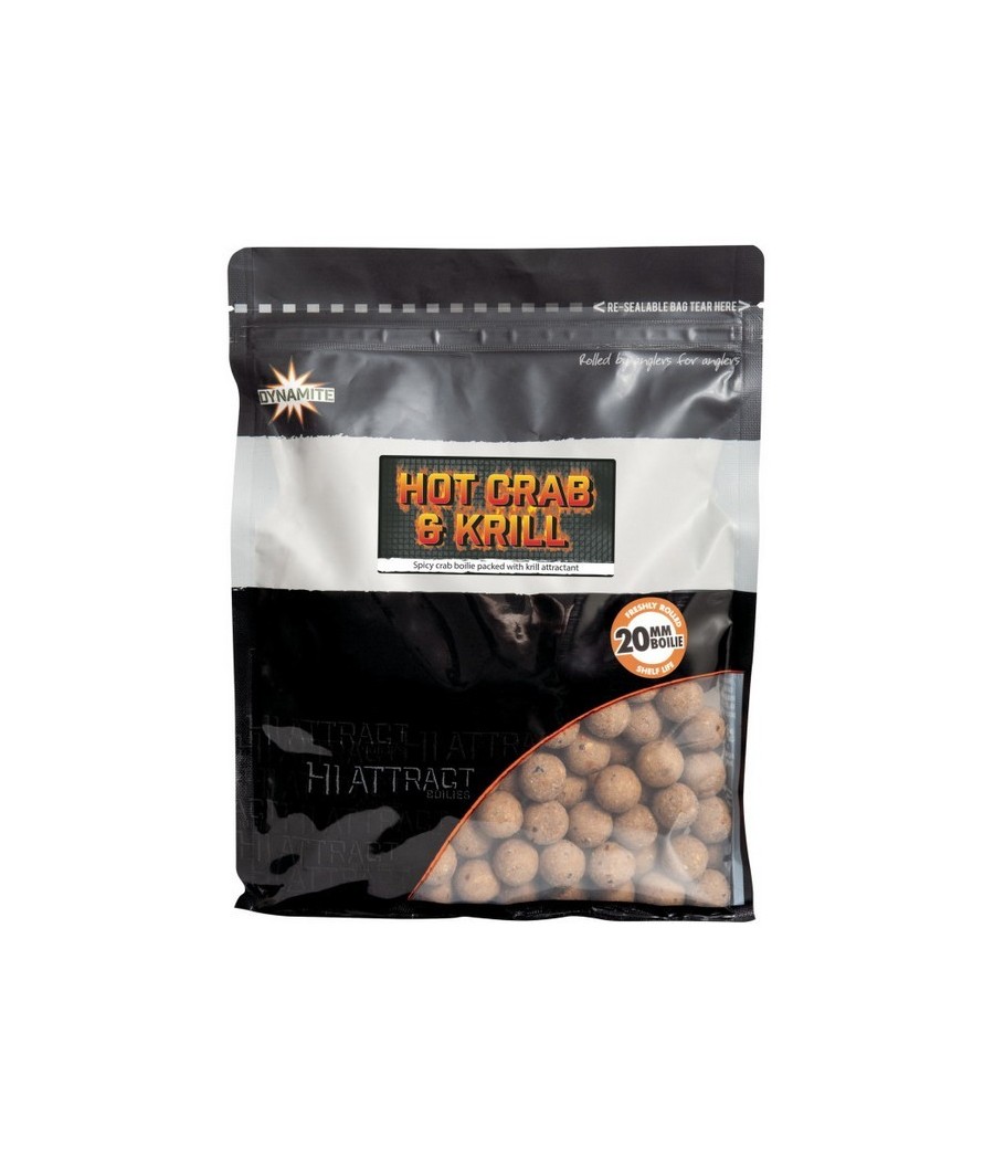 kaper sklep Dynamite Boilies Hot Crab Krill 15mm Boilie 1kg