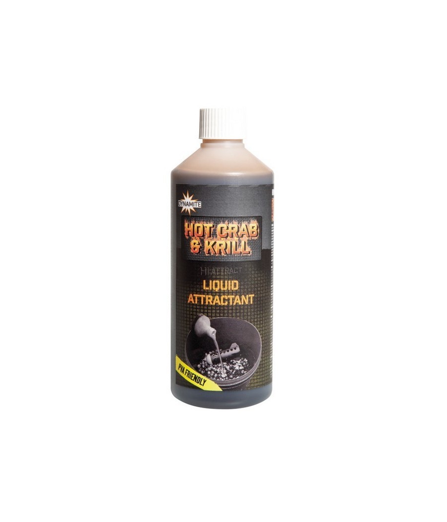 kaper sklep Dynamite Baits Hot Crab Krill 500ml Liquid Attractant