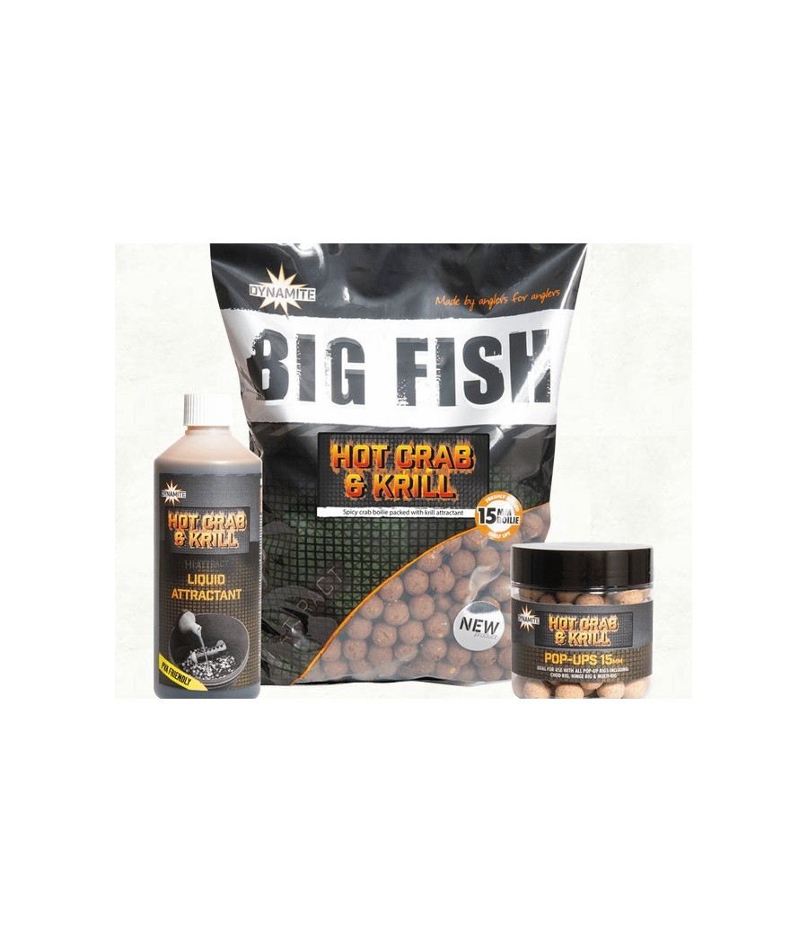 kaper sklep Dynamite Boilies Hot Crab Krill 15mm Boilie 1kg