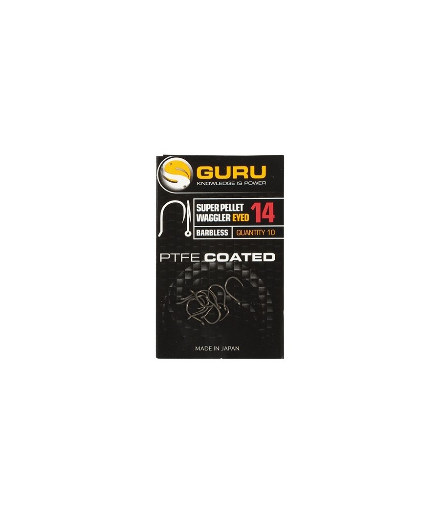 Guru Haczyki Super Pellet Waggler EYED roz.10 Barbless