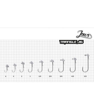 MIKADO Jaws Trójkątna 10g 4/0 główki jigowe 3szt