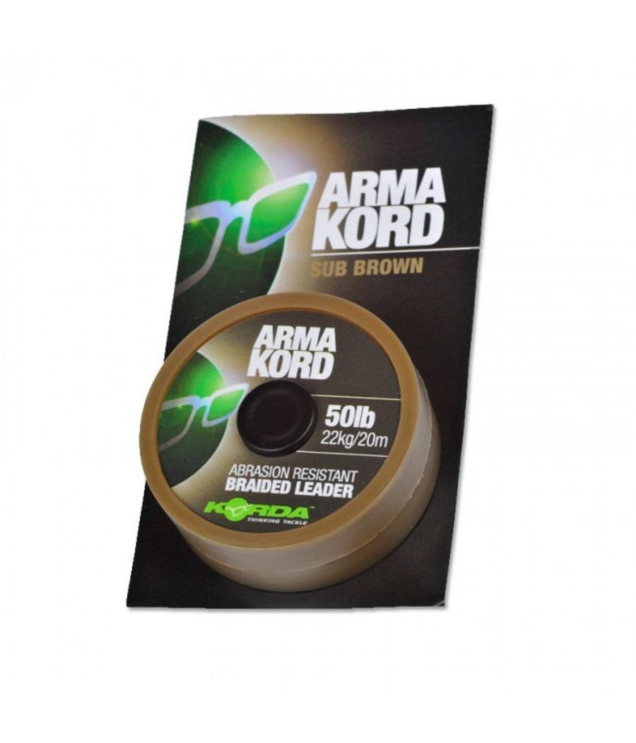 kaper sklep KORDA Arma-Kord braided Leader 50LB 20m strzałowa