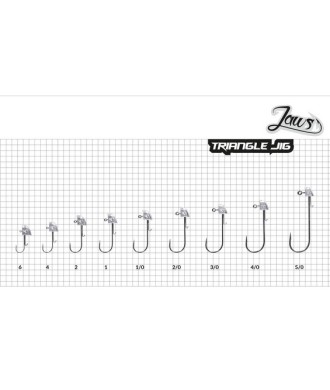 Mikado JAWS Trojkątna 8g 3/0 główki jigowe 3szt