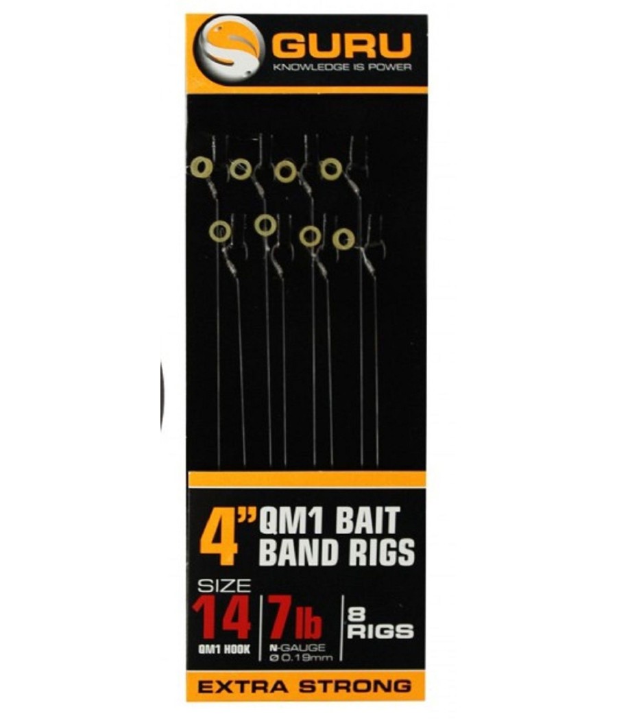 GURU PRZYPONY QM1 bait band rigs 10cm hak 14 Ready