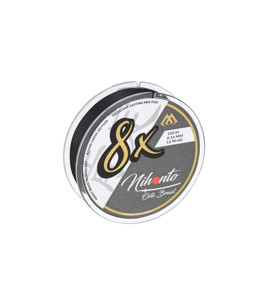 kaper sklep Mikado Plecionka NIHONTO OCTA BRAID 0,08 BLACK 150M